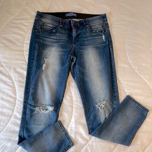 Democracy “Ab”solution distressed jeggings size 14